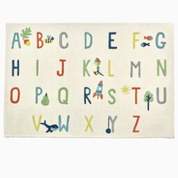 Great Little Trading Company Pastel Spot Natural Wool Cut Pile Rug - 90x120cm - thumbnail 2
