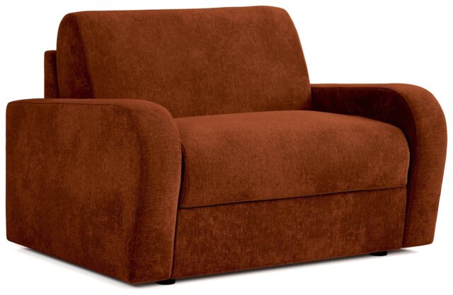 Jay-Be Deco Fabric Love Chair Sofa Bed - Orange - image 1