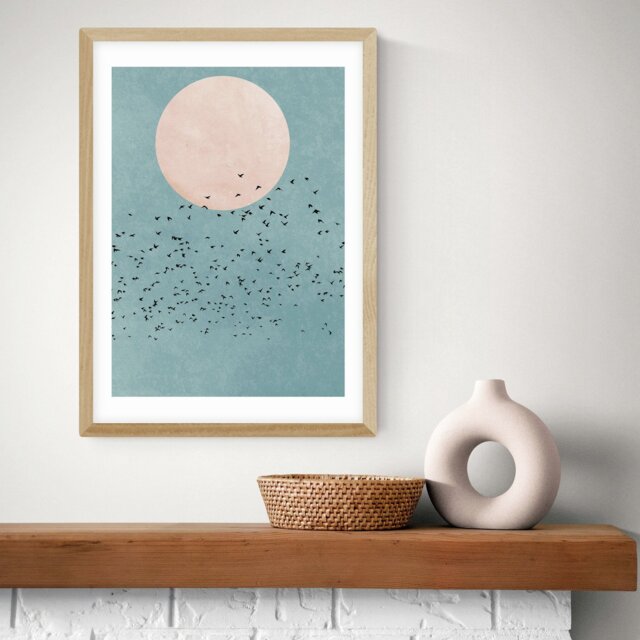 East End Prints Fly Away Oak Frame Art Print - A2 - image 1