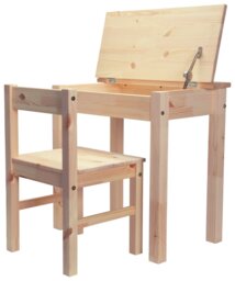 Argos Home Kids Scandinavia Desk & Chair - Pine - thumbnail 2