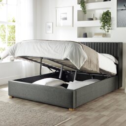 CL Soho Twill Double Ottoman Bedframe - Charcoal - thumbnail 2