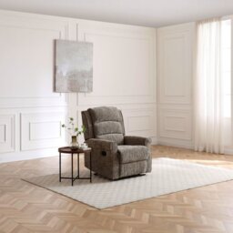 Kyoto Betsy Fabric Manual Recliner Chair - Fawn - thumbnail 2