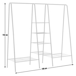 Argos Home Kevin Triple Clothes Rail - Black - thumbnail 2