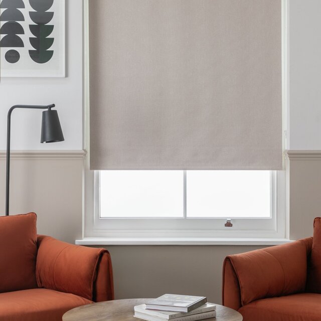 Habitat Industrial Stripe Neutral Roller Blind - 90cm - image 1