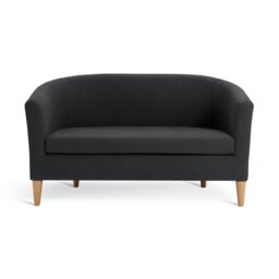 Argos Home Tub Fabric 2 Seater Sofa - Charcoal