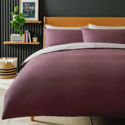 Habitat Polycotton Purple Reversible Bedding Set - Single - thumbnail 1