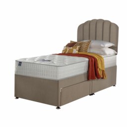 Silentnight Middleton Memory Pocket Single 2 Drawer Divan Bed - Sandstone - thumbnail 2