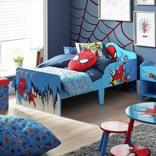 Disney Marvel Spiderman Toddler Bed - Blue - image 1