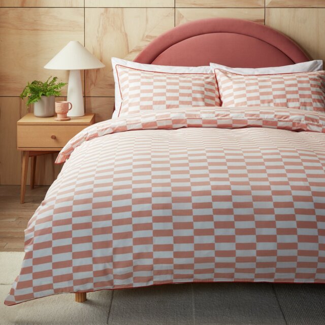 Habitat Cotton Tile Print with Piping Bedding Set - Single - image 1