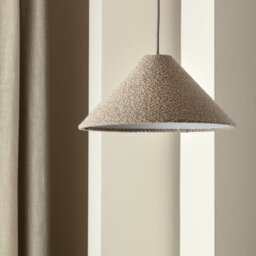 Habitat Cone Taper Natural Easy Fit Lampshade - 40cm - thumbnail 1