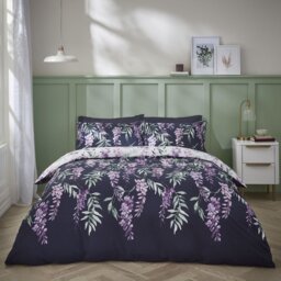 Catherine Lansfield Wisteria Purple Bedding Set - Double