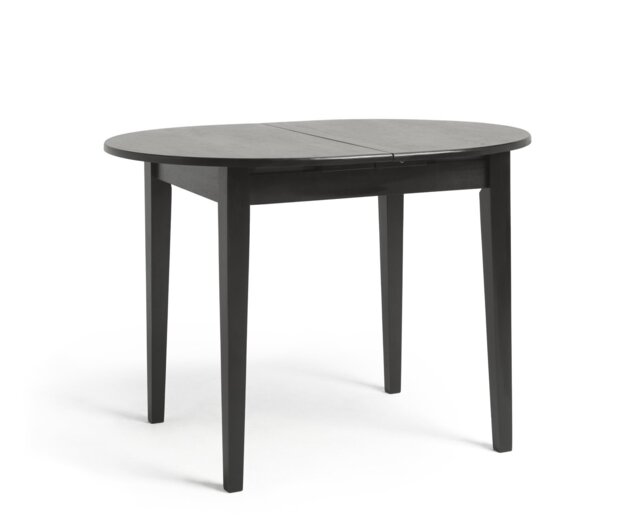 Argos Home Banbury Extending Solid Wood Dining Table - Black - image 1