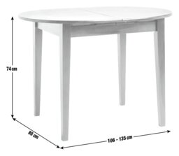 Argos Home Banbury Extending Solid Wood Dining Table - Black - thumbnail 2