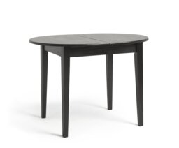 Argos Home Banbury Extending Solid Wood Dining Table - Black - thumbnail 1