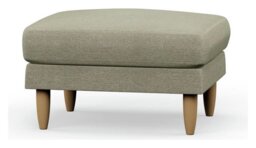Hutch Fabric Footstool - Oat - thumbnail 1