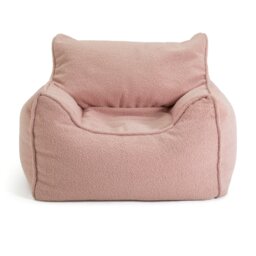 Kaikoo Kids Single Chair Boucle Bean Bag - Pink - thumbnail 2