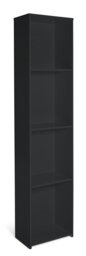 Argos Home Malibu Narrow Bookcase - Black - thumbnail 1