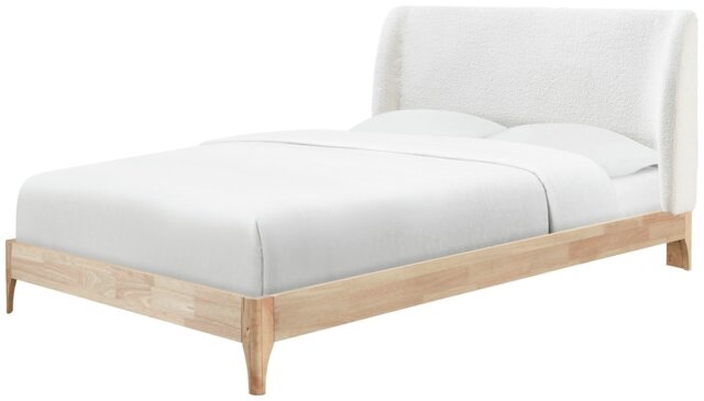 Birlea Halfden Kingsize Boucle Bed Frame - Oak