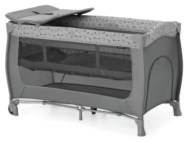 Hauck Nordic Grey Travel Cot - image 1
