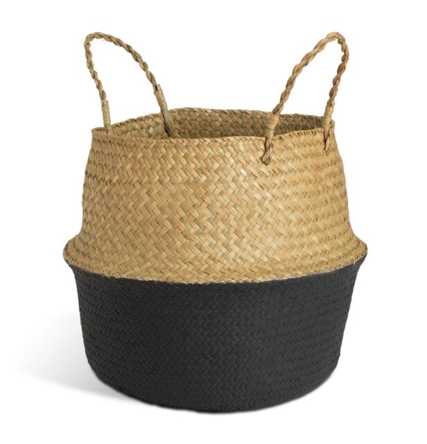 Habitat Seagrass Belly Storage Basket - Two Tone Black - image 1