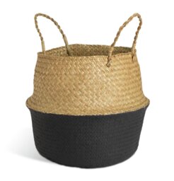 Habitat Seagrass Belly Storage Basket - Two Tone Black - thumbnail 2