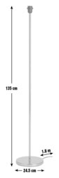 Argos Home Tisa Base Only Floor Lamp - Chrome - thumbnail 2