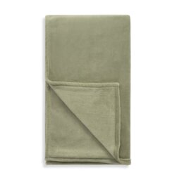 Agros Home Fleece Throw - Sage - 150x200cm - thumbnail 1