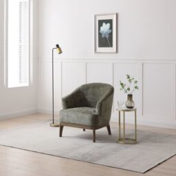 Kyoto Harriet Fabric Tub Chair - Olive - thumbnail 2