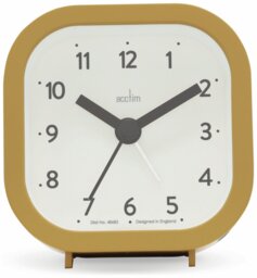 Acctim Remi Analogue Alarm Clock - Mustard - thumbnail 2