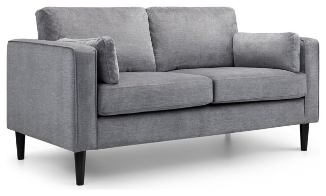 Julian Bowen Hayward Fabric 2 Seater Sofa - Grey - image 1