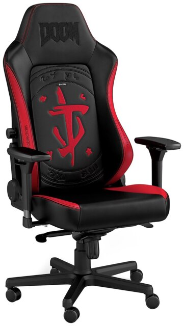 Noble Hero Doom Edition Gaming Chair - Black & Red - image 1
