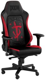 Noble Hero Doom Edition Gaming Chair - Black & Red - thumbnail 1