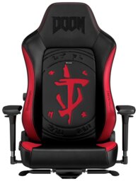 Noble Hero Doom Edition Gaming Chair - Black & Red - thumbnail 2