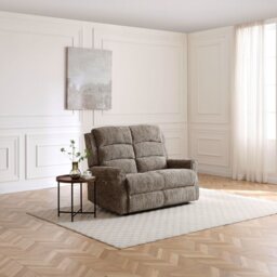 Kyoto Betsy Fabric 2 Seater Power Recliner Sofa - Beige - thumbnail 2
