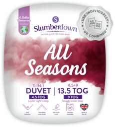 Slumberdown All Seasons 13.5 Tog Duvet - Double - thumbnail 1