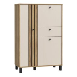 Furniture To Go Grafton 3 Door 1 Drawer Sideboard - Cream - thumbnail 2