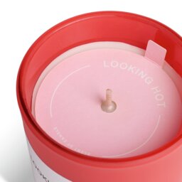 Argos Home Looking Hot Slogan Candle - Red - thumbnail 2