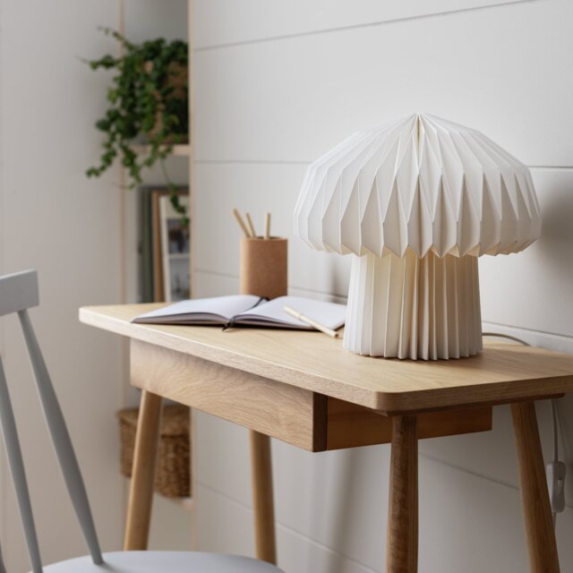 Habitat Origami Paper Table Lamp - White - image 1