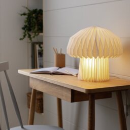Habitat Origami Paper Table Lamp - White - thumbnail 2