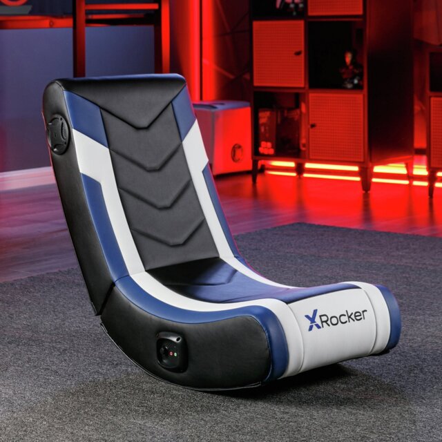 X Rocker Solo eSports 2.0 Audio Junior Gaming Chair - Blue - image 1