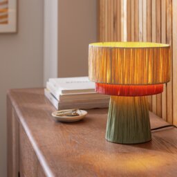 Argos Home Salto Raffia 3 Tier Table Lamp - Multicoloured - thumbnail 2