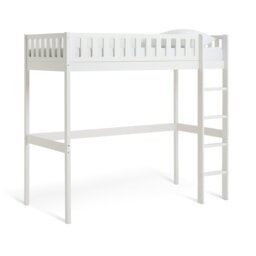 Habitat Ronnie High Sleeper Bed & Mattress - White - thumbnail 1