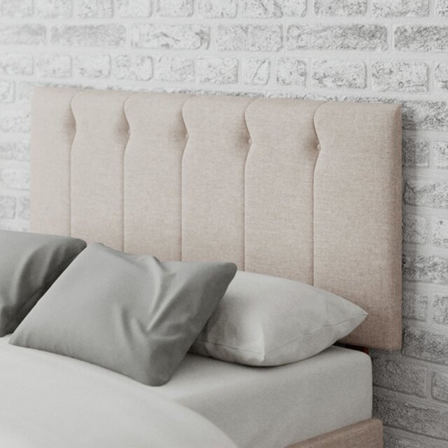 Aspire Hepburn Twill Double Headboard - Natural - image 1