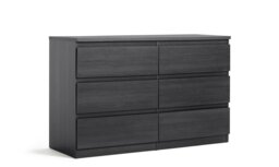 Argos Home Jenson 6 Drawer Chest - Black Oak Effect - thumbnail 2