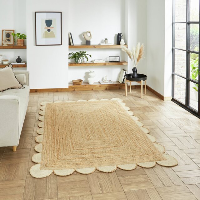 Think Rugs Savannah Natural Jute Flatweave Rug - 160x230cm - image 1