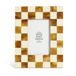 """Habitat Chequered Resin Picture Frame - 4x6""""""" - thumbnail 2
