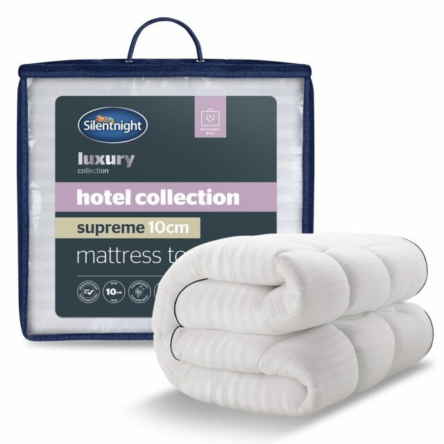 Silentnight Hotel 10cm Mattress Topper - Double - image 1
