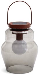Habitat Solar Smoked Glass Hanging Light - Pack of 2