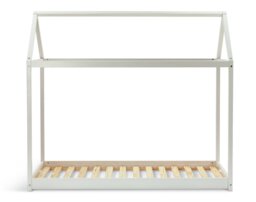 Habitat House Single Bed Frame and Kids Mattress - White - thumbnail 2