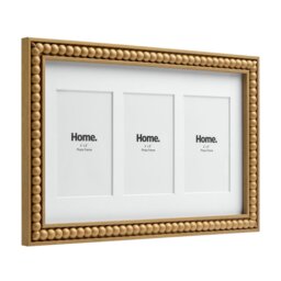 """Argos Home Beaded Wood Effect Multi Photo Picture Frame-4x6""""""" - thumbnail 2